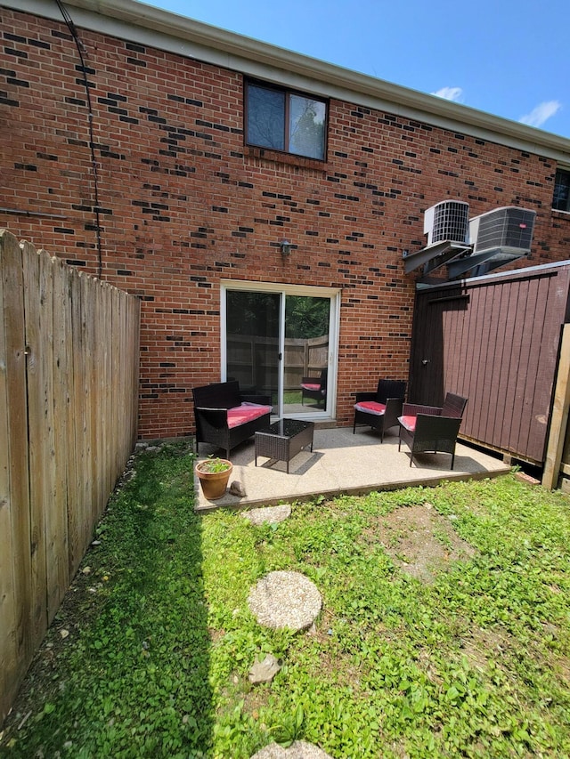 6859 Curtis Way, Florence, KY 41042 - back of house with a patio area and brick siding