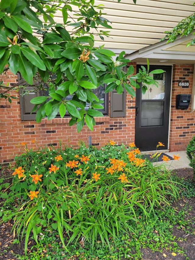6859 Curtis Way, Florence, KY 41042 - doorway to property featuring brick siding