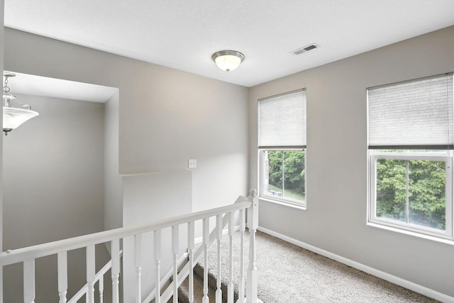 2225 Rolling Hills Dr, Covington, KY 41017 - hall featuring carpet and an upstairs landing