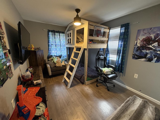 107 W 1st St, Silver Grove, KY 41085 - bedroom with wood finished floors and baseboards