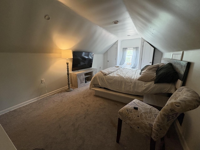107 W 1st St, Silver Grove, KY 41085 - bedroom featuring lofted ceiling and carpet floors