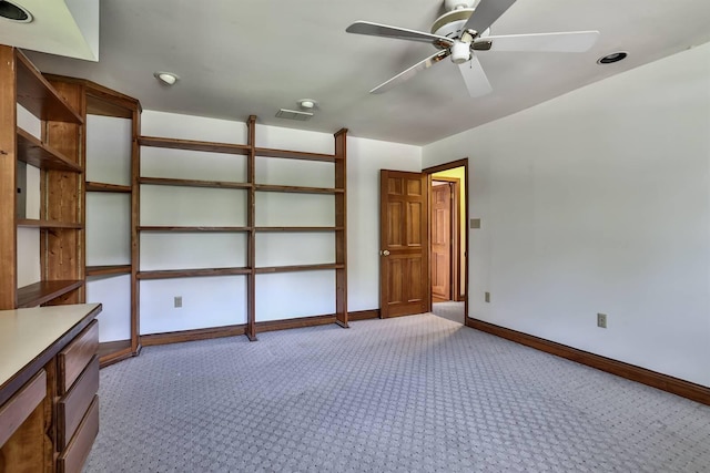 724 Dudley Rd, Edgewood, KY 41017 - unfurnished bedroom with light colored carpet and ceiling fan