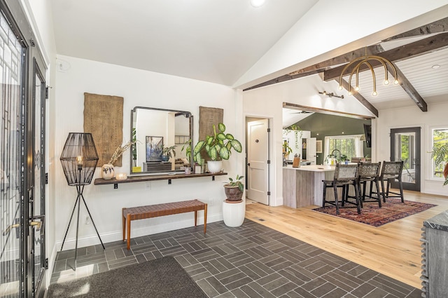 2003 Pieck Dr, Fort Wright, KY 41011 - entryway featuring vaulted ceiling and recessed lighting