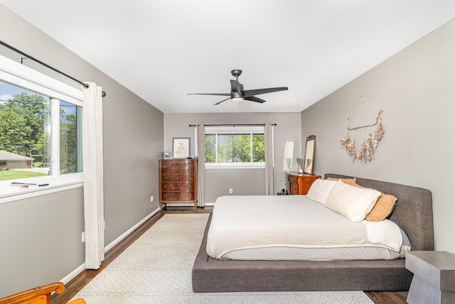 2003 Pieck Dr, Fort Wright, KY 41011 - bedroom featuring wood finished floors and a ceiling fan