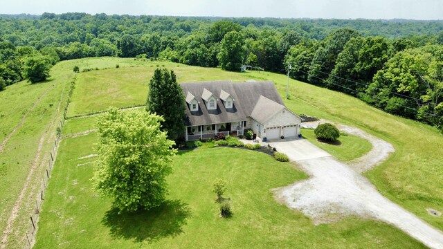 3745 Sweet Owen Rd, Owenton, KY 40359 - aerial view of sparsely populated area featuring a heavily wooded area