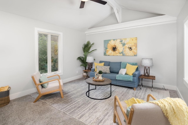 12077 Vises Trl, Covington, KY 41015 - living room featuring a ceiling fan and carpet