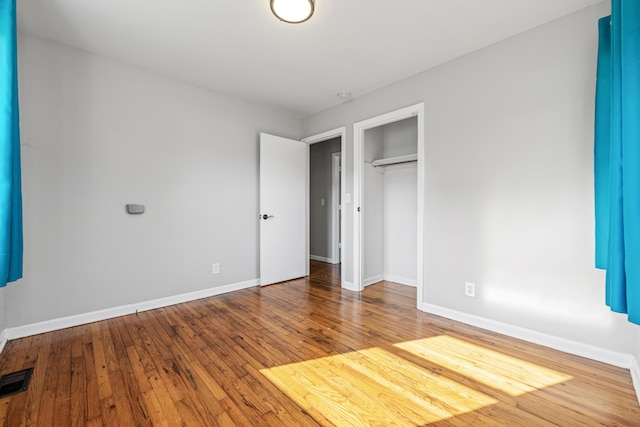 3771 Feather Ln, Elsmere, KY 41018 - unfurnished bedroom featuring a closet and hardwood / wood-style floors