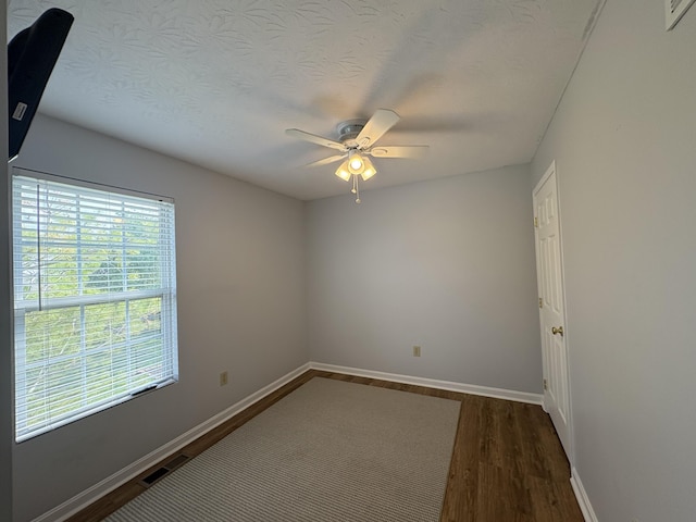 301 Fairway Dr, Dry Ridge, KY 41035 - unfurnished room featuring ceiling fan and dark wood-style flooring