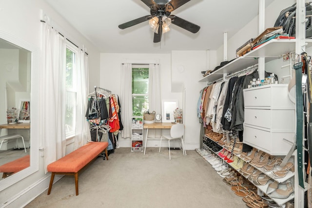 1915 Scott St, Covington, KY 41014 - spacious closet with carpet and a ceiling fan