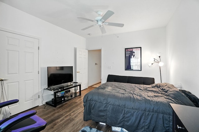 961 Mistflower Ln, Florence, KY 41042 - bedroom with wood finished floors and ceiling fan