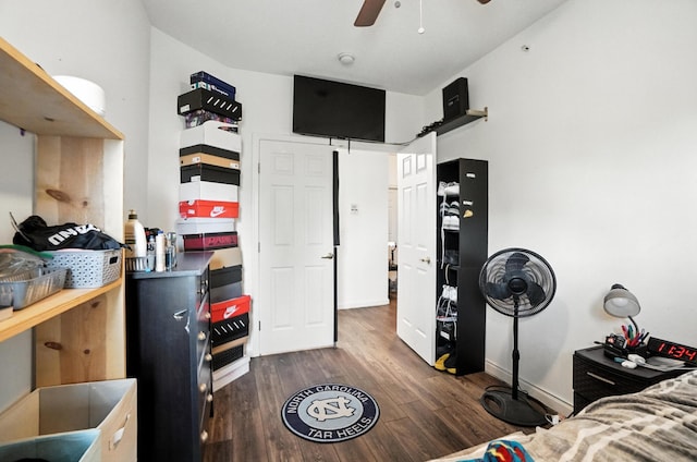 961 Mistflower Ln, Florence, KY 41042 - bedroom with wood finished floors and ceiling fan