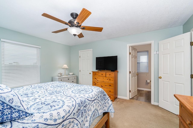 2246 Algiers St, Union, KY 41091 - bedroom featuring light colored carpet, ceiling fan, and ensuite bath
