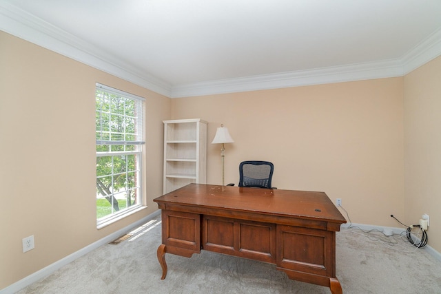 2282 Berkshire Ct, Florence, KY 41042 - office space featuring crown molding and light carpet