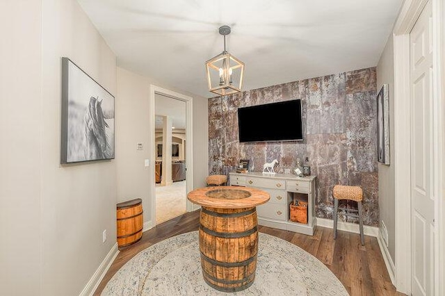 1217 Citation Dr, Union, KY 41091 - interior space featuring a chandelier, wood finished floors, and decorative light fixtures