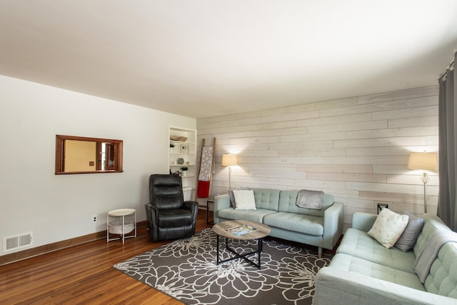 3141 Riggs Ave, Erlanger, KY 41018 - living area featuring wood finished floors and wooden walls