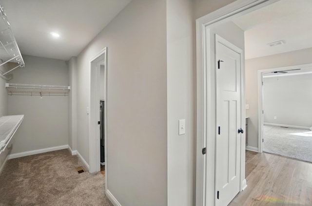 3226 Chloe Ct, Hebron, KY 41048 - hallway with light carpet and light wood-type flooring