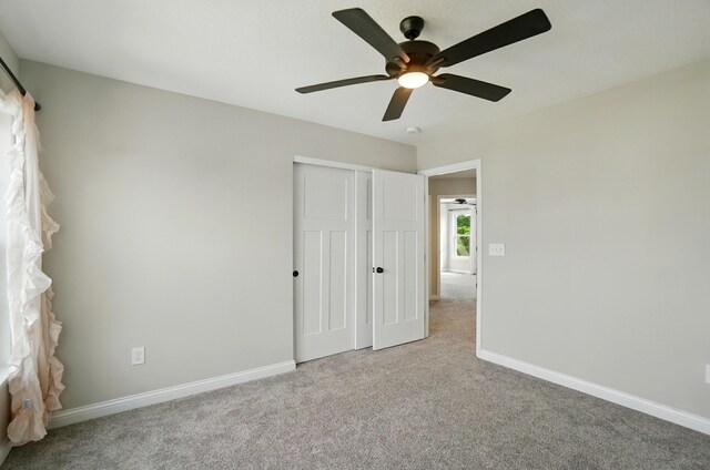 3226 Chloe Ct, Hebron, KY 41048 - unfurnished bedroom with carpet floors, a closet, and ceiling fan
