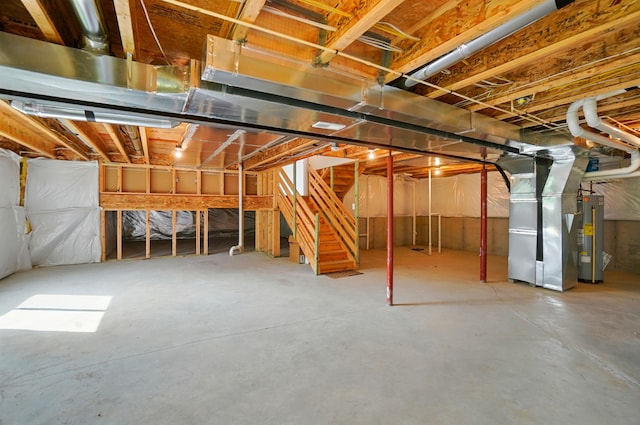 3226 Chloe Ct, Hebron, KY 41048 - unfinished basement featuring water heater and heating unit