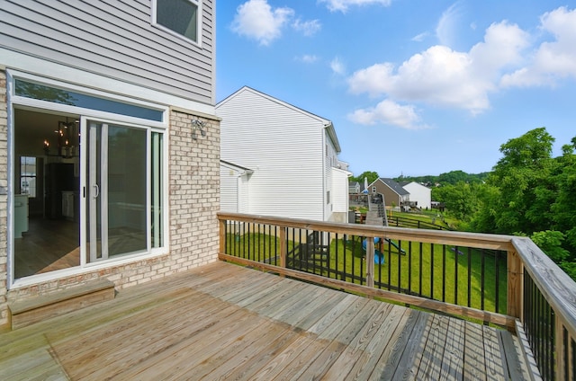 3226 Chloe Ct, Hebron, KY 41048 - wooden deck featuring a lawn