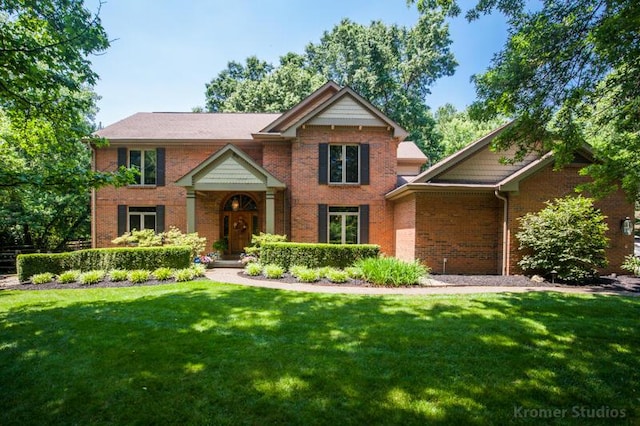 2507 Woodstone Way, Villa Hills, KY 41017 - view of front of property featuring a front yard and brick siding