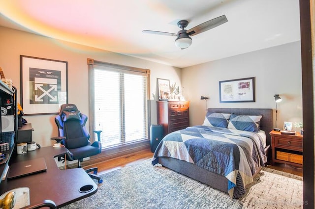 2507 Woodstone Way, Villa Hills, KY 41017 - bedroom featuring wood finished floors and ceiling fan