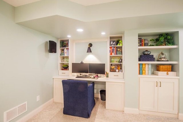2507 Woodstone Way, Villa Hills, KY 41017 - home office featuring recessed lighting and baseboards