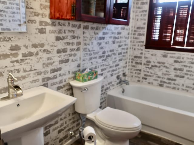 311 Elk Lake Rd, Owenton, KY 40359 - full bathroom with a bathtub and a shower