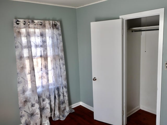 311 Elk Lake Rd, Owenton, KY 40359 - unfurnished bedroom featuring wood finished floors and a closet