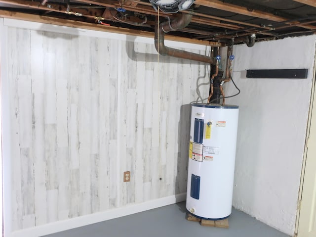 311 Elk Lake Rd, Owenton, KY 40359 - unfinished basement featuring electric water heater