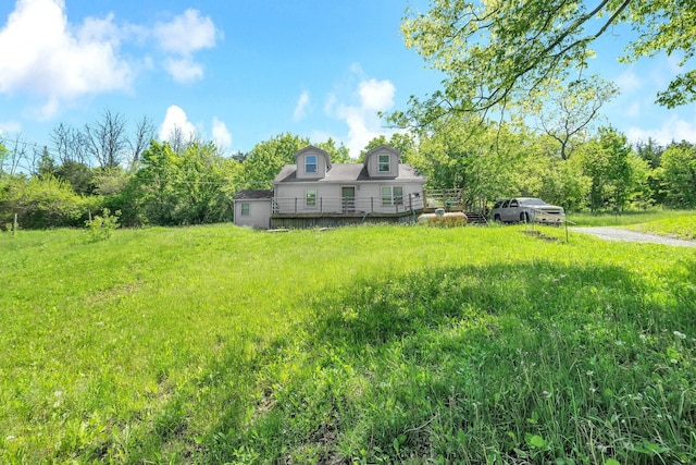 10061 Persimmon Grove Pike, Alexandria, KY 41001 - back of property featuring a wooden deck