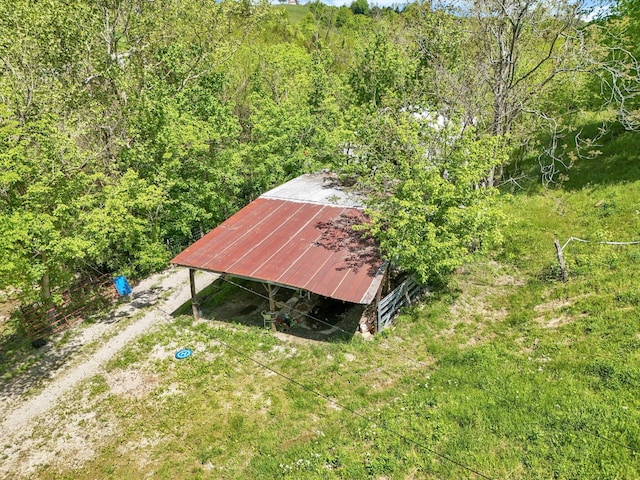 10061 Persimmon Grove Pike, Alexandria, KY 41001 - aerial view of property and surrounding area featuring a forest
