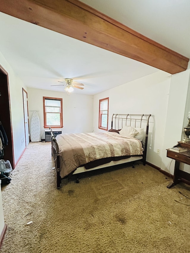 10061 Persimmon Grove Pike, Alexandria, KY 41001 - carpeted bedroom featuring baseboards and ceiling fan