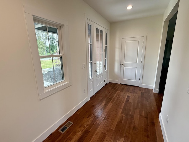 10448 Pleaasant Ridge Rd, Alexandria, KY 41001 - entryway with dark wood-style floors and recessed lighting
