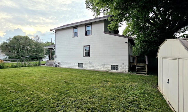 4336 Glenn Ave, Covington, KY 41015 - rear view of house featuring a storage unit and a wooden deck