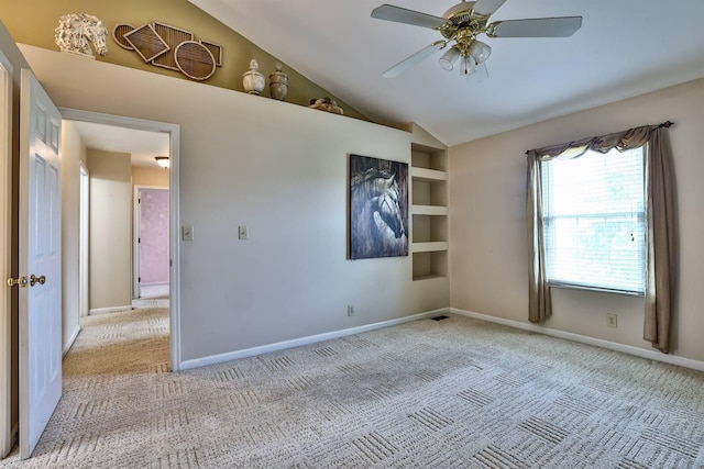 1906 Robins Run, Hebron, KY 41048 - empty room with carpet floors, lofted ceiling, and ceiling fan