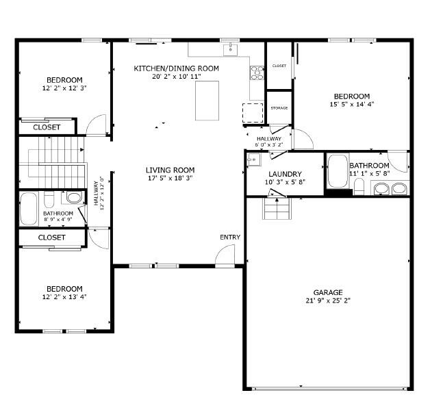 110 Liza Ln, Crittenden, KY 41030 - view of floor plan / room layout