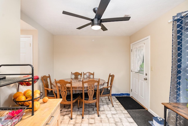 1845 Conrad Ln, Burlington, KY 41005 - dining area featuring ceiling fan and light floors