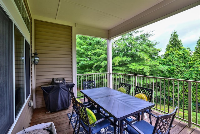 852 Flint Rdg Unit 4-302, Cold Spring, KY 41076 - deck featuring outdoor dining space and a grill
