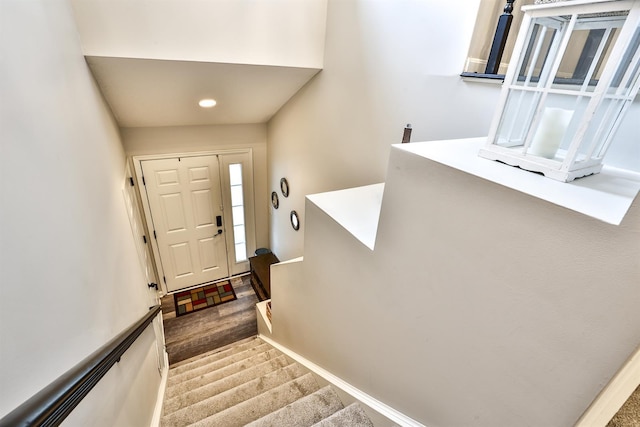 852 Flint Rdg Unit 4-302, Cold Spring, KY 41076 - stairs featuring recessed lighting