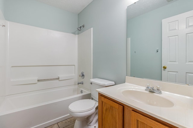 10602 Christa Ct Unit 6, Alexandria, KY 41001 - full bath featuring vanity, washtub / shower combination, a textured ceiling, and tile patterned flooring
