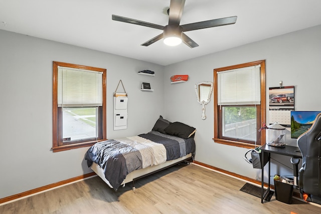 50 Russell St, Florence, KY 41042 - bedroom featuring wood finished floors and ceiling fan