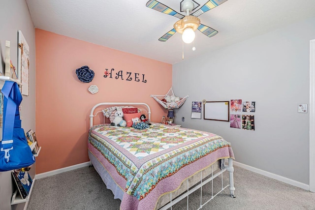 9128 Belvedere Ct, Florence, KY 41042 - carpeted bedroom with a ceiling fan and baseboards