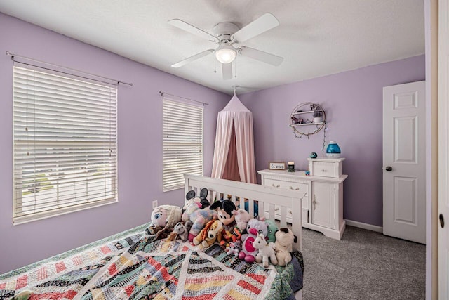 9128 Belvedere Ct, Florence, KY 41042 - bedroom with multiple windows, light carpet, and ceiling fan