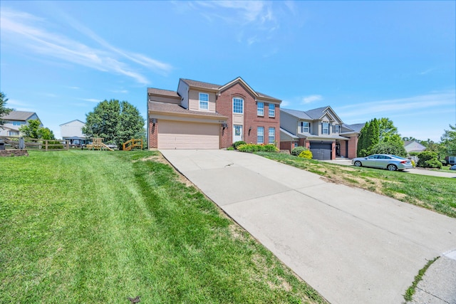 9128 Belvedere Ct, Florence, KY 41042 - view of front of home with brick siding and concrete driveway