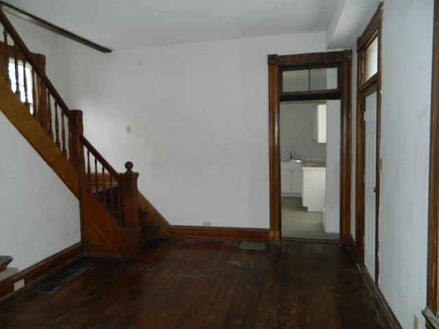 837 Central Ave, Newport, KY 41071 - interior space with wood-type flooring and stairs