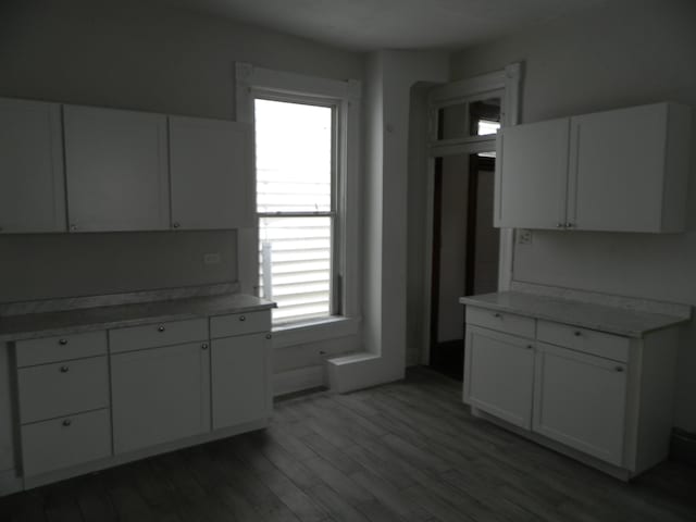 837 Central Ave, Newport, KY 41071 - kitchen featuring light countertops, wood finished floors, and white cabinetry