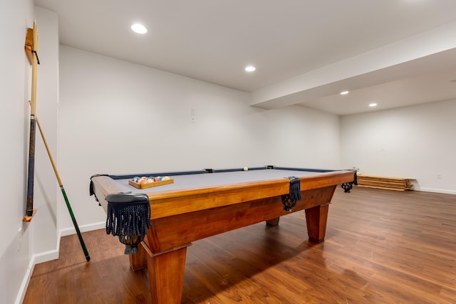 1041 Kidwell Rd, Demossville, KY 41033 - playroom with wood finished floors, billiards, and recessed lighting