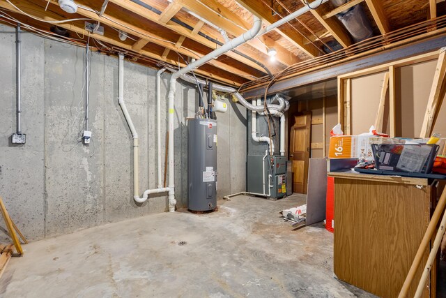 1041 Kidwell Rd, Demossville, KY 41033 - unfinished below grade area featuring water heater and heating unit