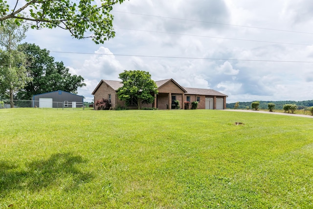 1041 Kidwell Rd, Demossville, KY 41033 - view of front of home featuring brick siding, a garage, and driveway