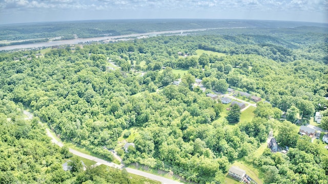 5370 Skyline Dr, Highland Heights, KY 41076 - aerial view of property and surrounding area with a forest